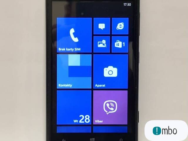 NOKIA Lumia 625 Smartfon 512MB 8GB 4G LTE CZARNY jak NOWY pudełko OKAZJA - 1